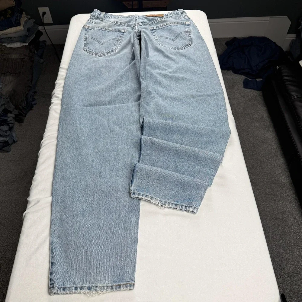 Levis 550 Special Reserve Jeans Mens 36x34 Blue Light Wash Relaxed Tapered Denim
